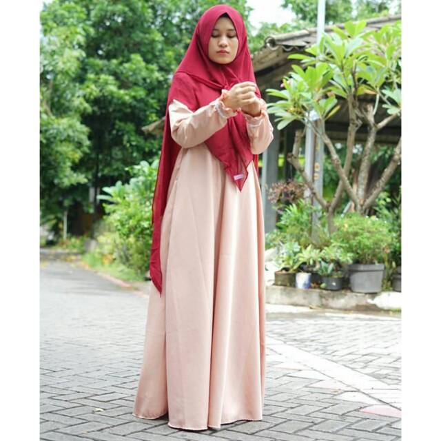 Gamis Balo Coklat Susu