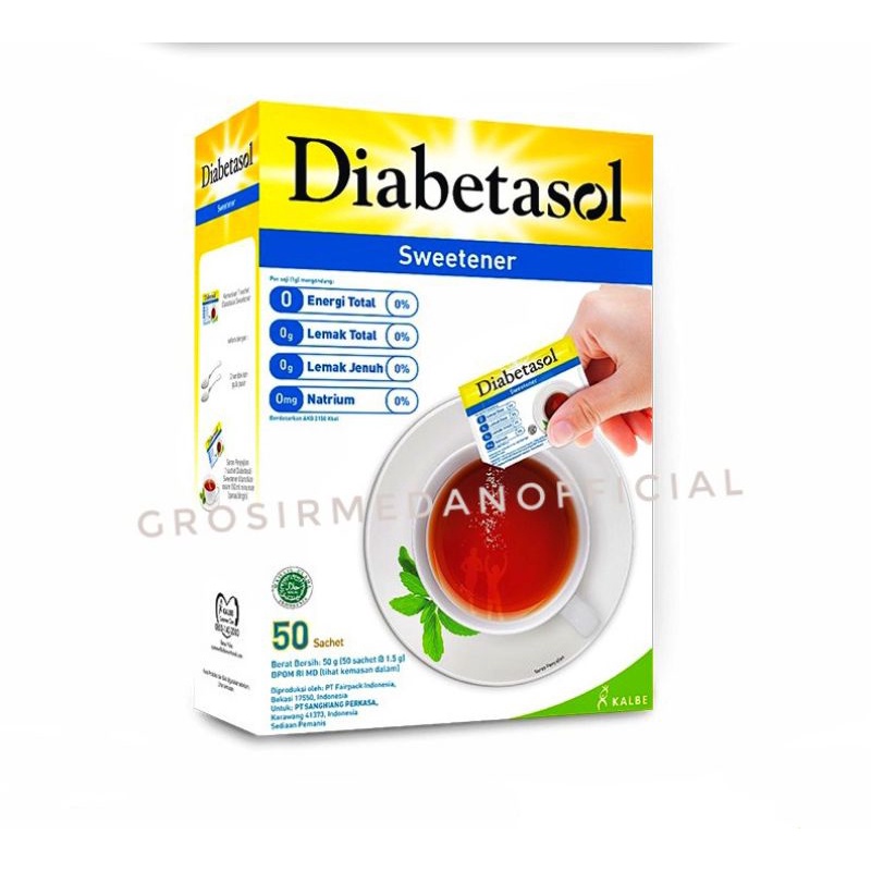 DIABETASOL SWEETENER - GULA NOL KALORI UNTUK DIABETES