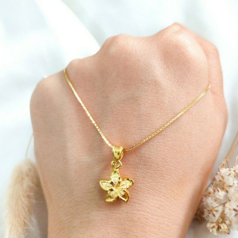 Necklace Pendant Etnik Jewellery Fashion Gold Shop Kalung Emas asli