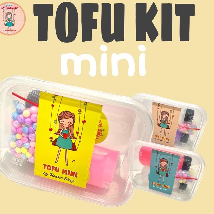 Kepuasan Belanja Tofu Slime Kit Mini by Rossie Shop/Bahan Slime Tofu Super Murah/Mini Tofu Glue/Slim