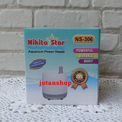 Nikita Star 306 NS306 NS-306 Pompa air celup power heads Kolam Hidroponik Aquarium