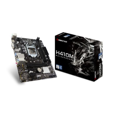 Motherboard Biostar h410mh lga 1200 gen 10 intel H410 ddr4 sata3 m-Atx Hdmi rj45 vga ps2 usb3.0 aux 3.5mm