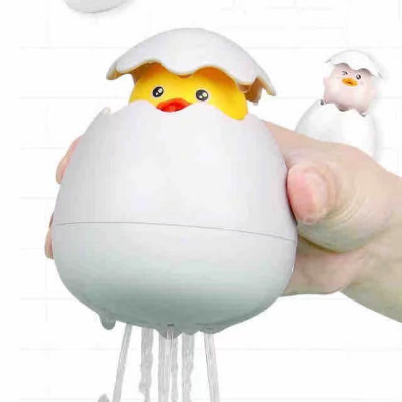 Mainan Mandi Anak Bayi Telur Semprot Air Floating Egg Bath Toys