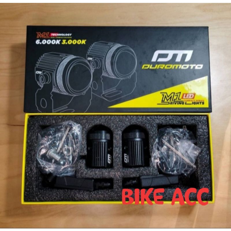 DUROMOTO M1 LED Proyektor Mini Driving light motor mobil