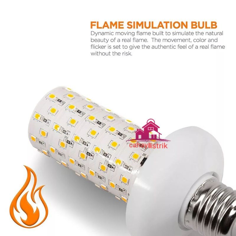 lampu api led e27 besar/bohlam obor led e27-autolux-Flame effect 3in1