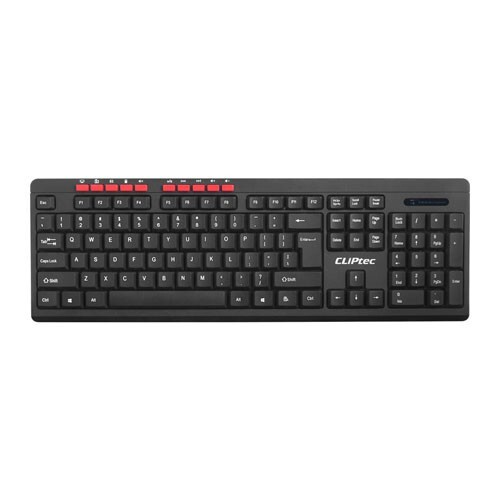 Keyboard Mouse CLIPtec RZK339 Wireless Multimedia Combo 1200DPI