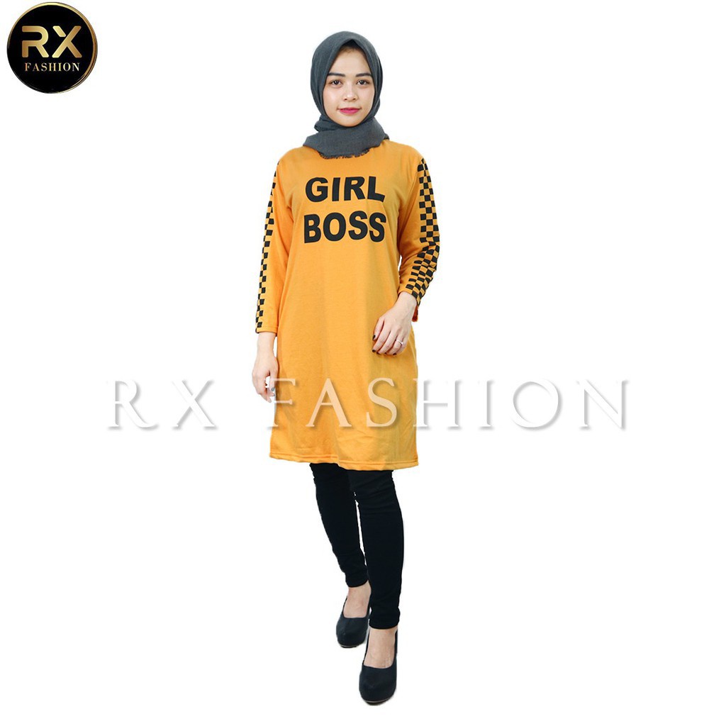 RX FASHION - TUNIK GIRL BOSS / TUNIK MUSLIM / FASHION WANITA 1R