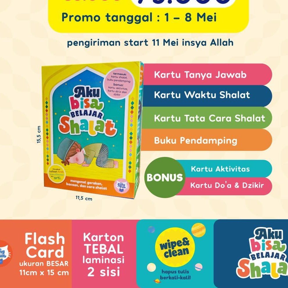 flashcard sholat