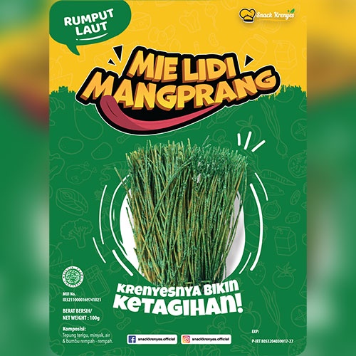 

Mie Lidi Rasa Rumput Laut