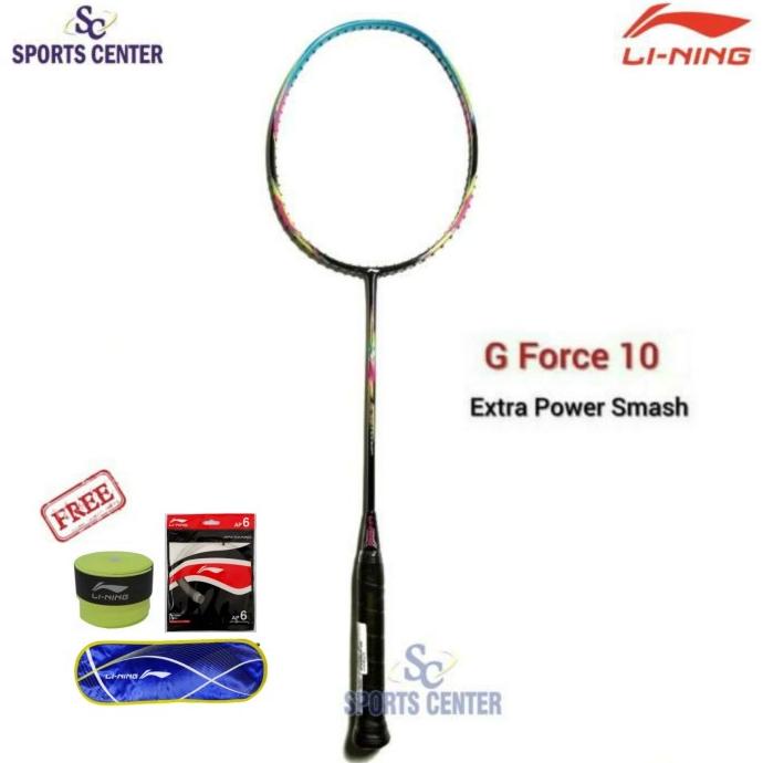 BEST DEAL Raket Badminton Lining G Force 10 / G-Force 10 FULLSET