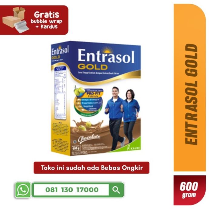 

[COD] Susu Bubuk / Susu Entrasol Gold Coklat 600 gram / Entrasol Chocolate [COD]