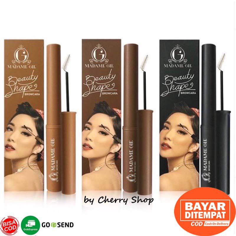 [BPOM] MADAME GIE Beauty Shape Browcara Mascara Alis Waterproof 5Gr By Cherry Shop pen pinsil alis