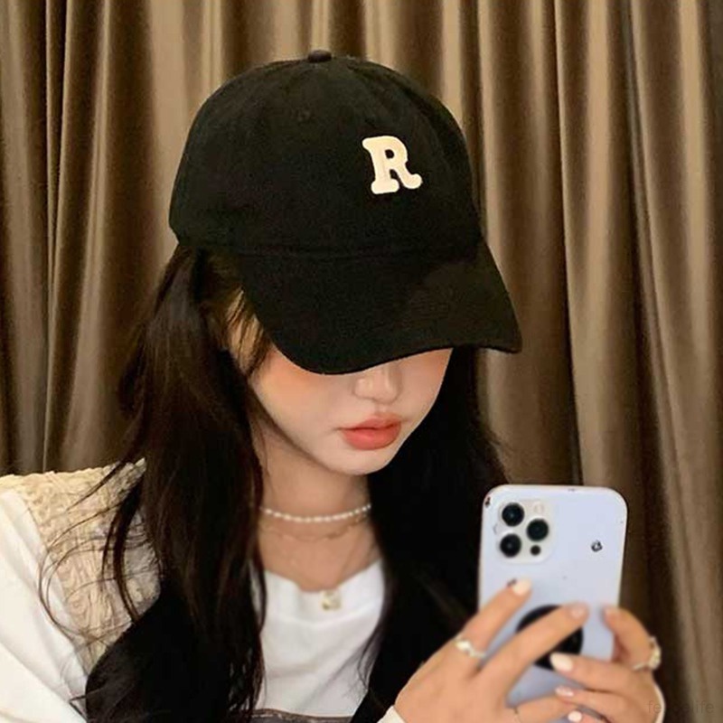 Korean Hats All-match R Mark  Sports  Letters Leisure Embroidery Baseball Caps