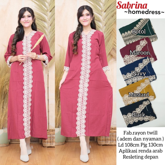 Sabrina homedress /daster rayon