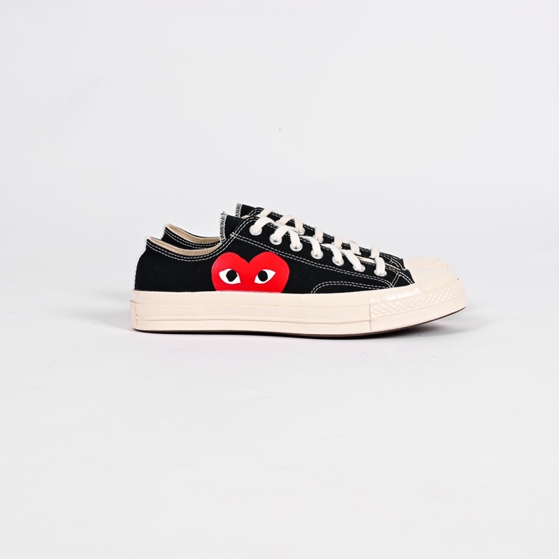 Converse x CDG Low Black One Heart