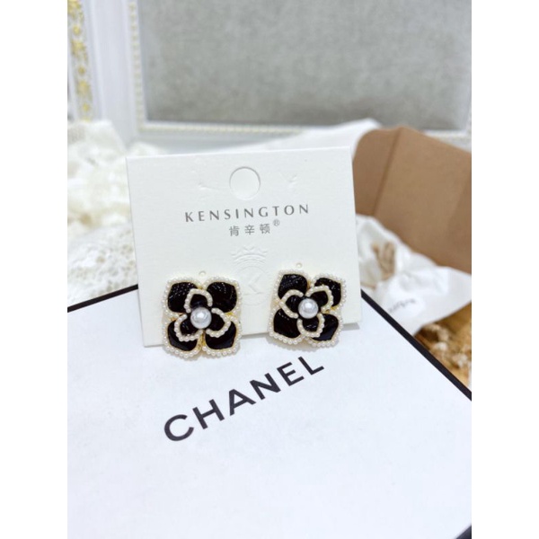Anting Branded band elv bahan Silver925 perak platgold Channel Premium Anti Karat anti alergi ants2