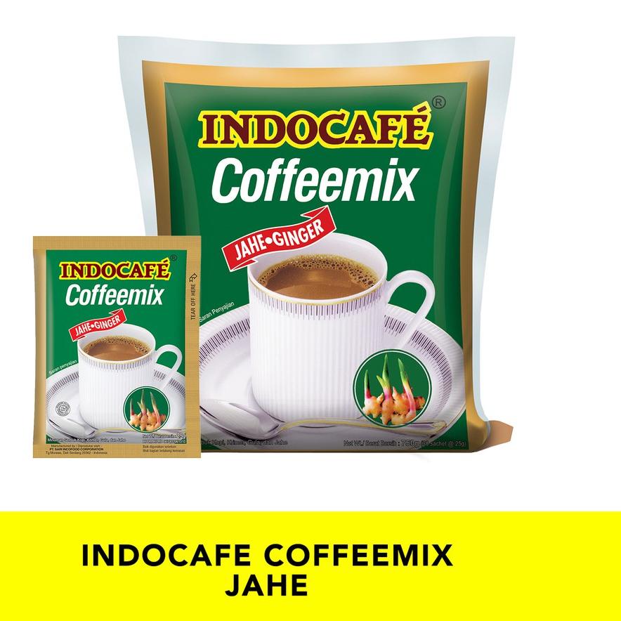 

Telah Hadir ✶ Indocafe Coffeemix Jahe (30 sachet)..