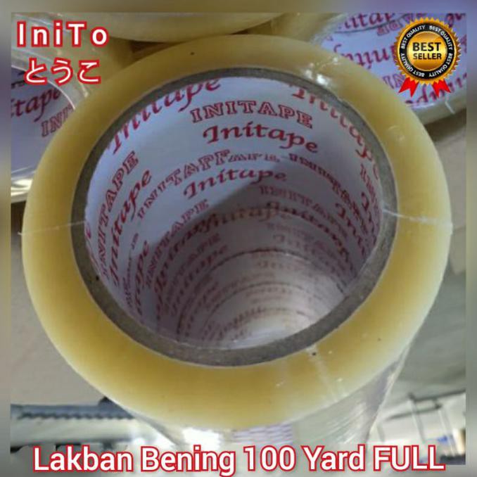 

Promo Awal tahun Lakban Bening 100 Yard FULL 45mm Tape Selotip Solasi Isolasi Solatip Promo Awal
