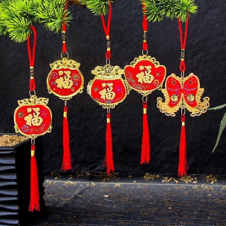 

[PRODUK LYW9E] Gantungan Angpao Hiasan Dekorasi Pohon Meihua Hampers Macan Harimau 2022 Imlek 7GN