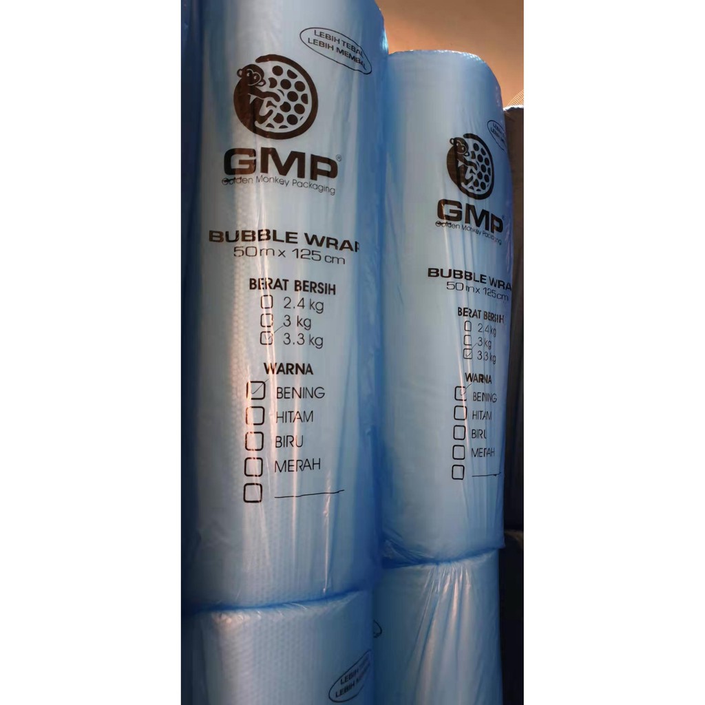 

Bubble Wrap Bening GMP 125Cm x 50M 3KG (GOJEK/ GRAB) (Khusus Wilayah Jakarta)