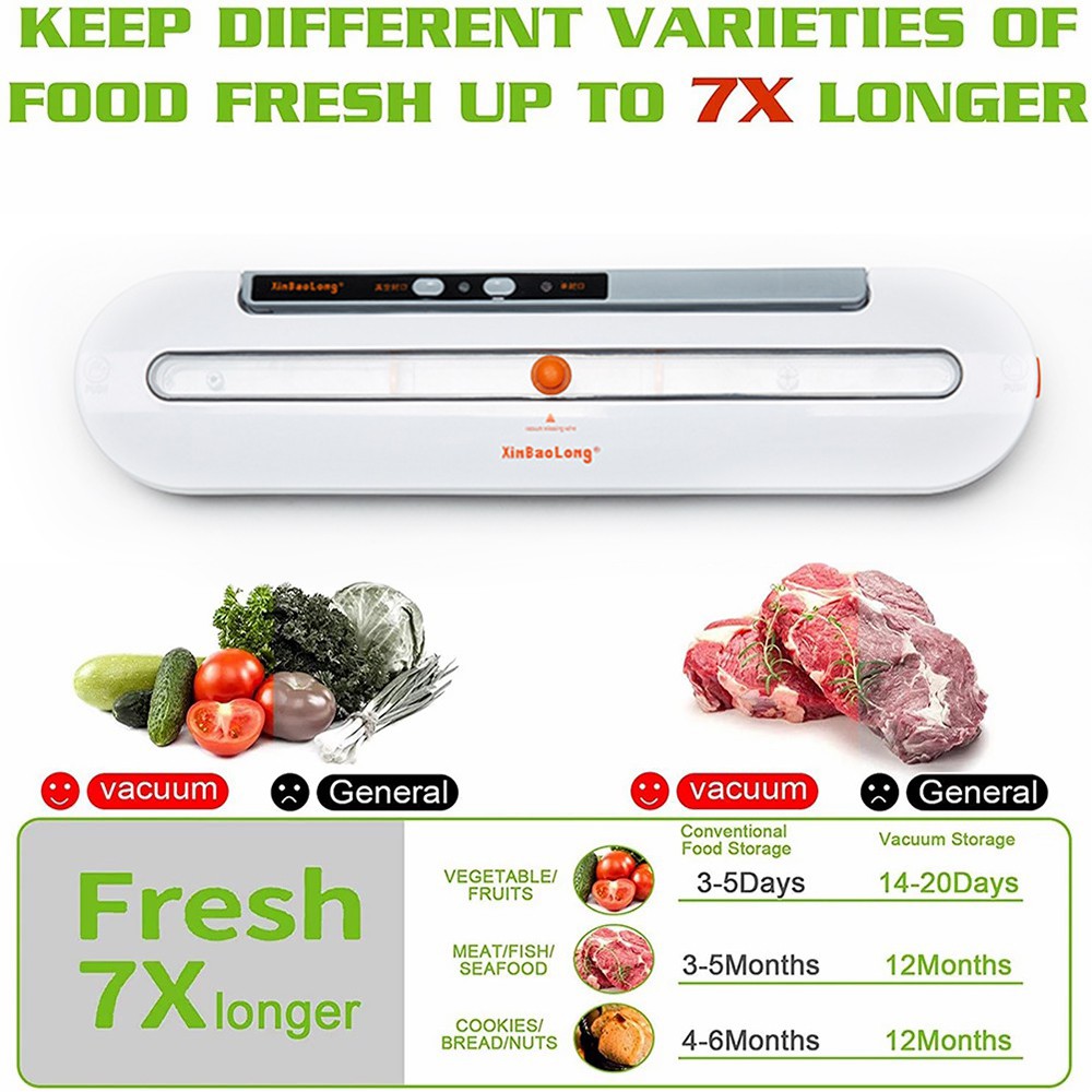 Vacuum Makanan sealer Portable Tetap segar Food Vacuum sealer elektrik Mesin Vakum Makanan 220V 80W