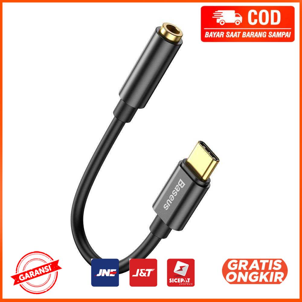 Baseus Kabel Konverter Audio Adaptor USB Type C to 3.5mm - CATL54-01