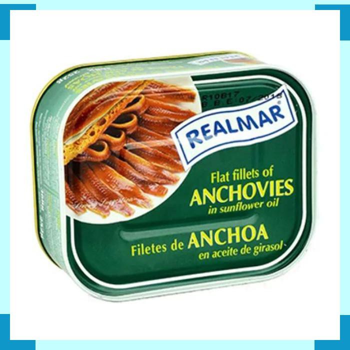 

Realmar Anchovies Fillets in Sunflower Oil 368g Ikan Teri Anchovy