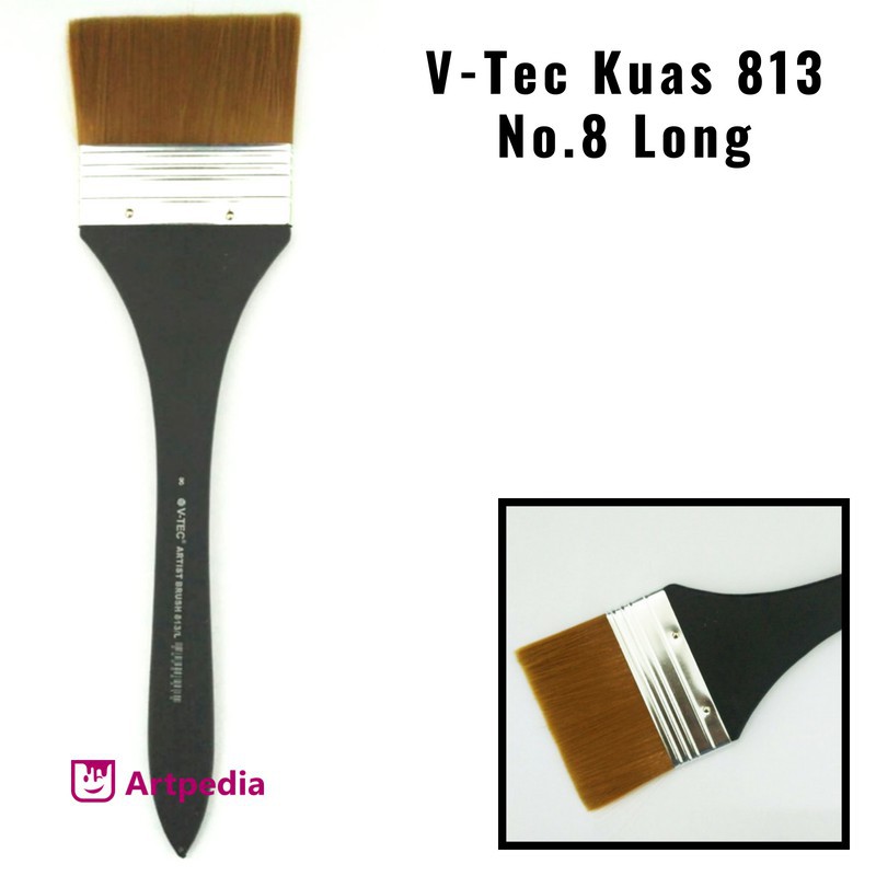 

V-Tec Kuas 813 No.8 Long / kuas lukis Vtec813 No. 8 Long Terlaris dan Termurah