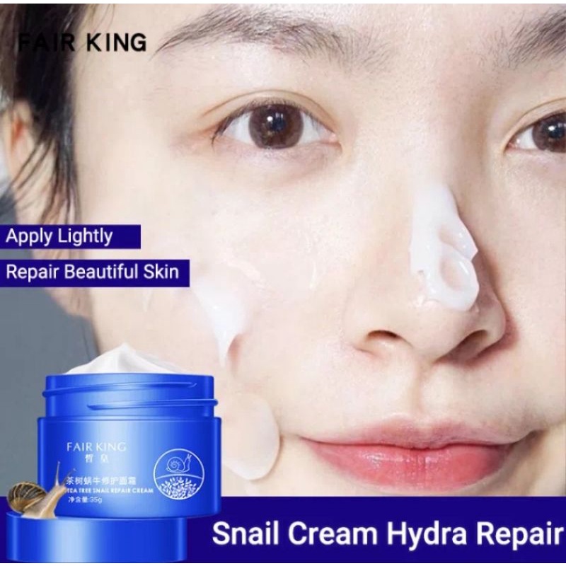 Fair king snail hydra repair cream 35 gr krim wajah glowing alami