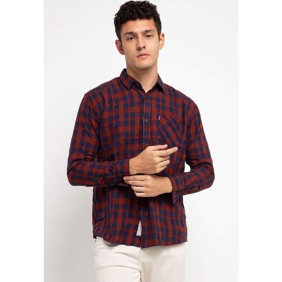 kemeja flanel pria Carvil original ic111