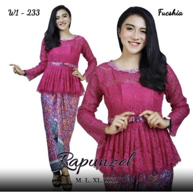 KEBAYA BROKAT RAPUNZEL / KEBAYA BROKAT / BROKAT RAPUNZEL / KEBAYA WISUDA