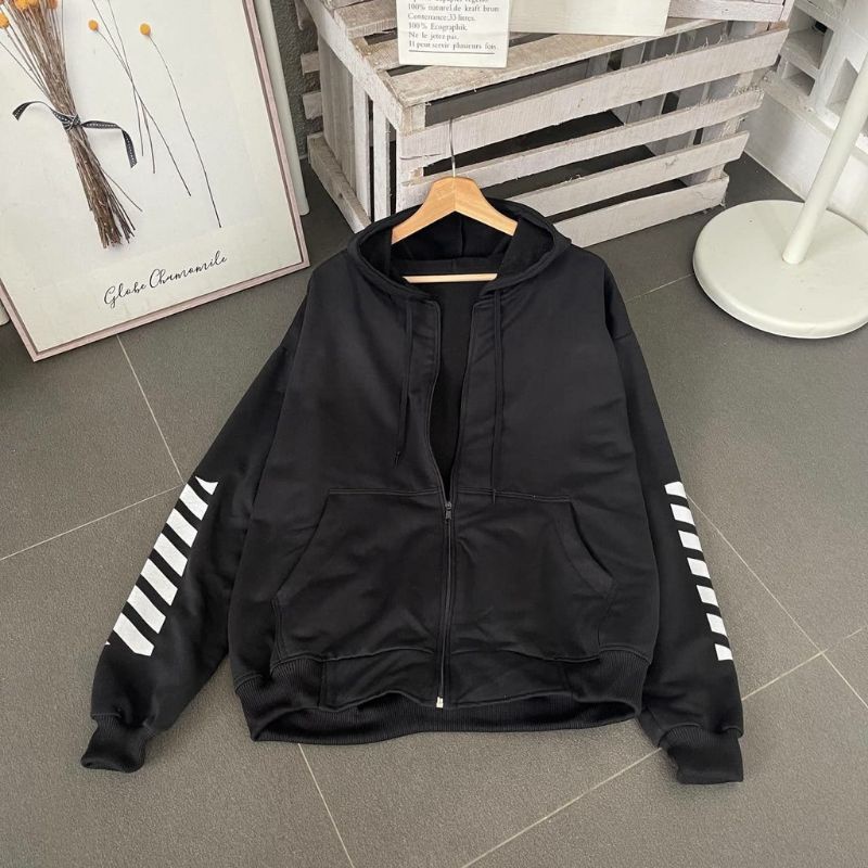 Zebra Jaket Zipper Hoodie Wanita Korea | Hoodie Wanita Korea | Jaket Wanita Korea Oversize | Hoodie Zipper Premium