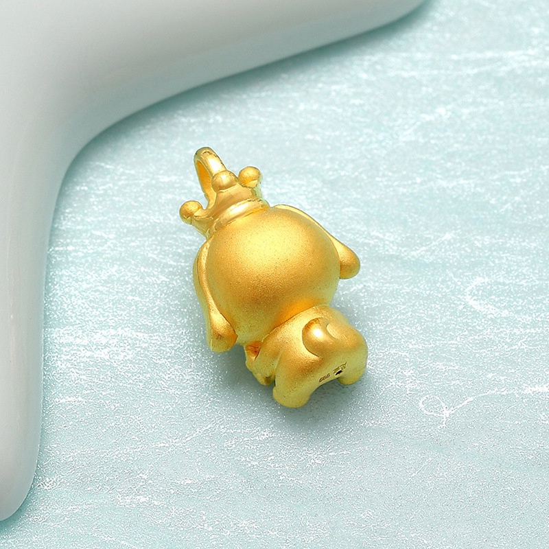 [Ready Stock]Fashion Gold Plated Cartoon Dog Pendant Necklace