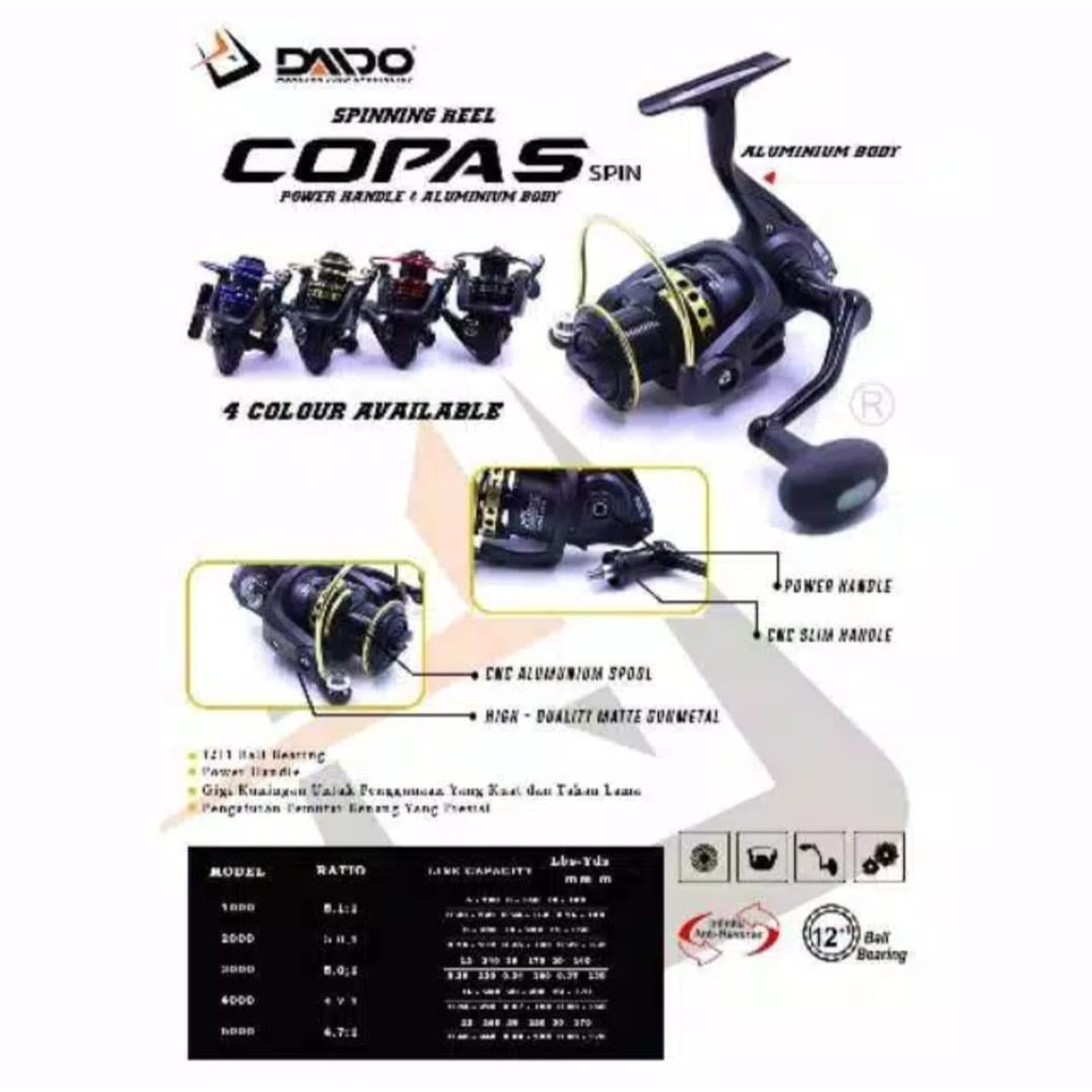 Reel Daido Copas Spin W6000