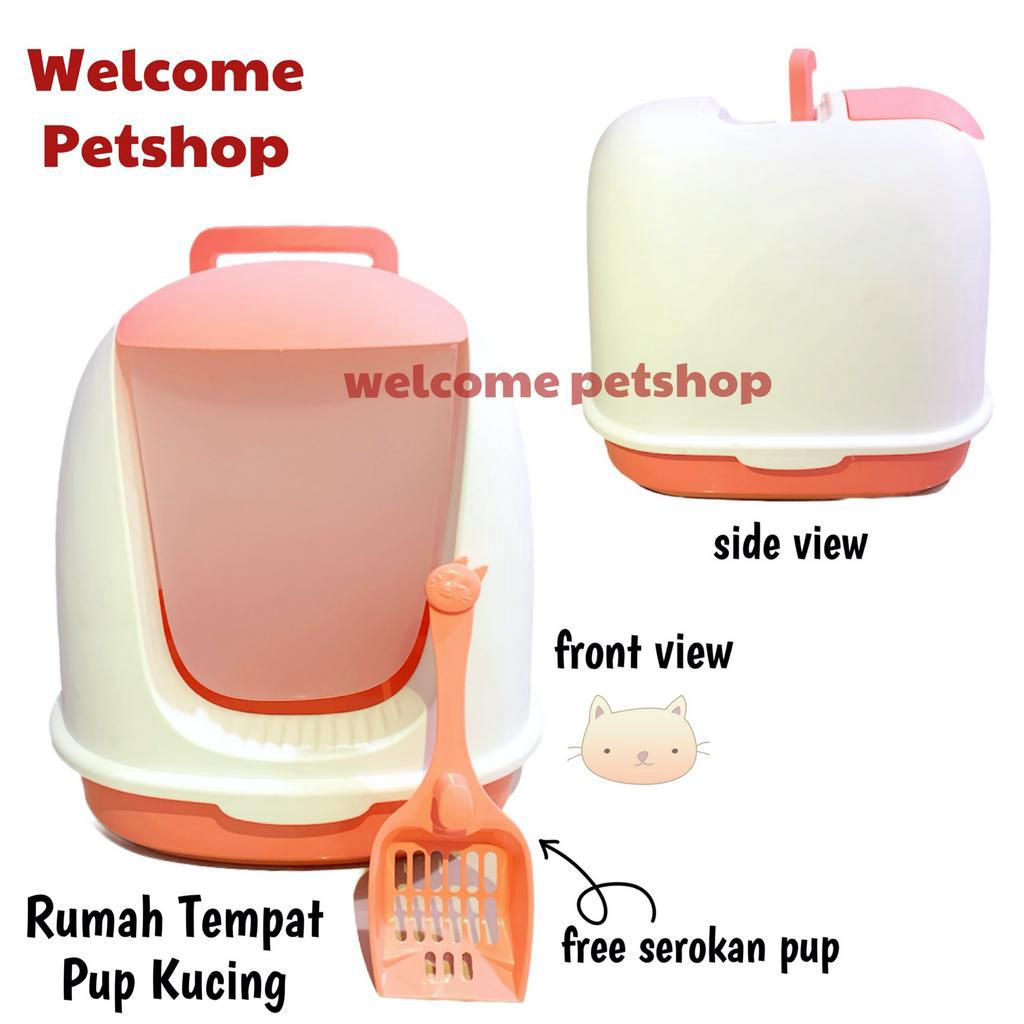 Rumah Tempat Pup Kucing Jumbo / Kotoran Kucing / Serokan Pup Kucing