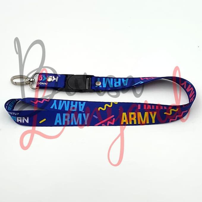 

LANYARD CUSTOM DIGITAL PRINT 2 Sisi | Tali / Gantungan / Tali ID CARD