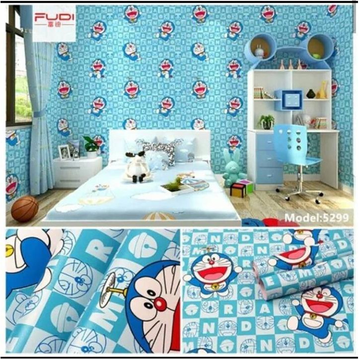 Wallpaper Dinding Doraemon Doraemon Huruf