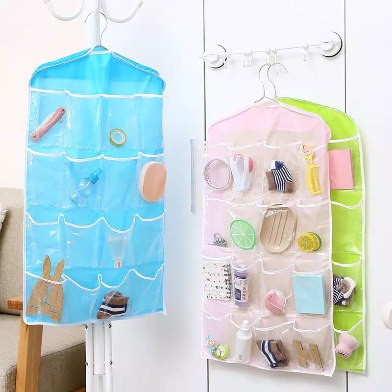 DC - Tempat Celana Dalam Serbaguna Pouch Hanging Gantung Organizer 16 Sekat