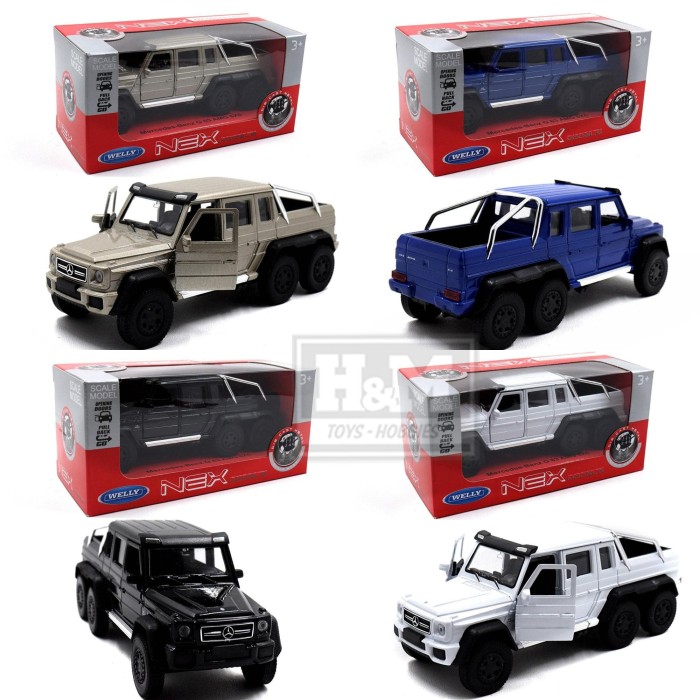 DIECAST MINIATUR DCS802 MERCEDES-BENZ G 63 AMG 6X6 WELLY NEX