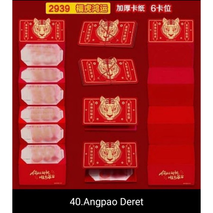 

(Isi 6) Angpao macan imlek 2022 sincia deret amplop angpau imlek lucu