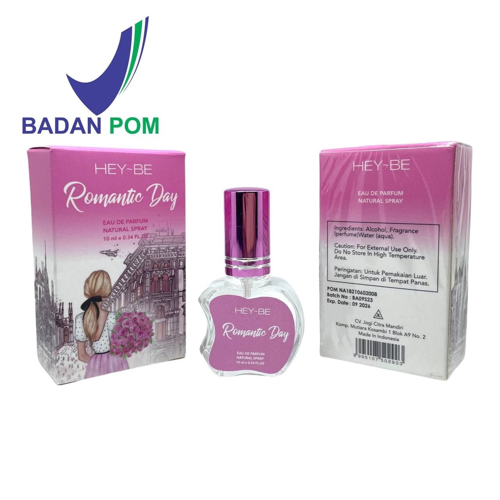 7 VARIAN HEY-BE [BPOM] PARFUM 10ML EDP PARFUME WANITA TAHAN LAMA 24 JAM