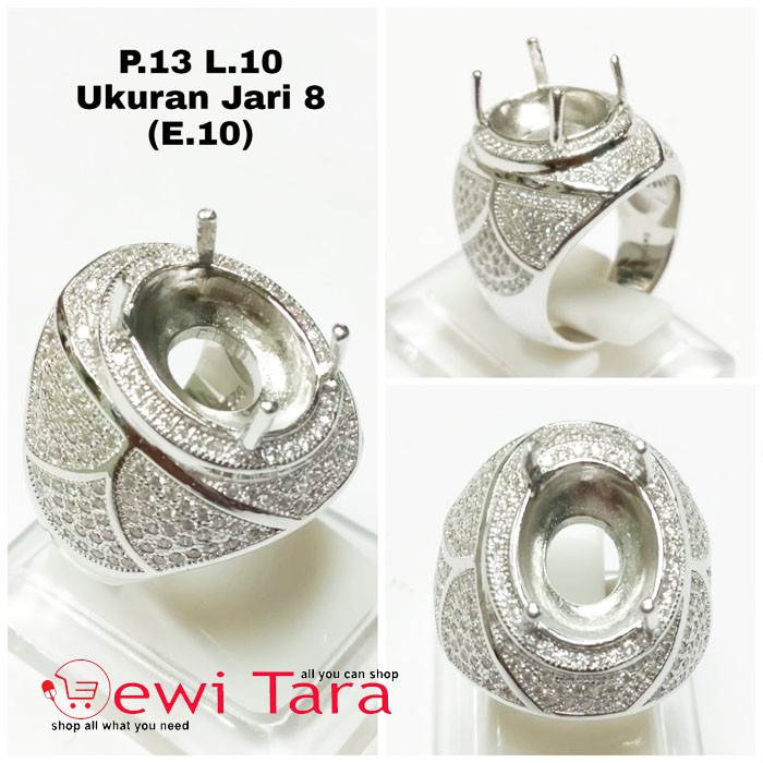 Cincin Perak Pria Cincin Perak 925 Cangkang Cincin Batu Akik Emban Ikatan Batu Cincin Silver 925