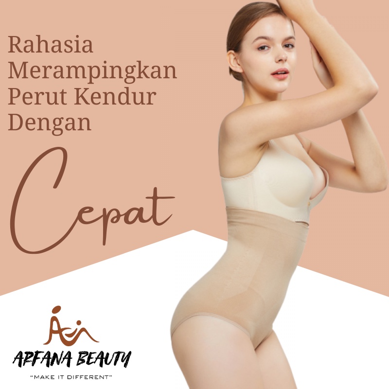 Korset pelangsing Celana Dalam Wanita Highwaist Korset Perut Buncit Underwear Pembakar Lemak Slimming Corset Pengangkat Bokong Calorie Off Pant Elastis Import Murah Terbaru