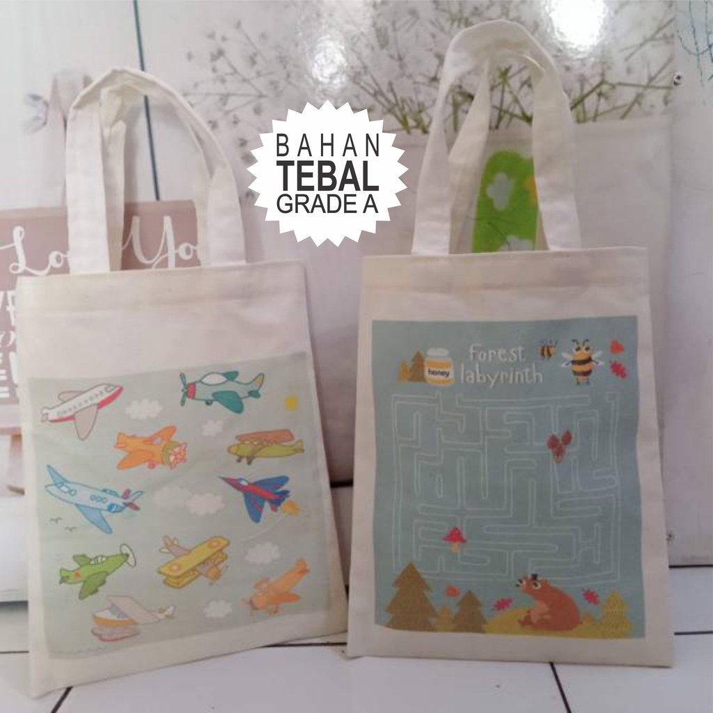 

Tas Blacu Kotak Printing Ngeblock 25x35 || Free Desain
