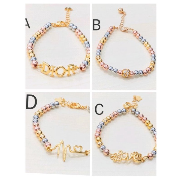 Mamk682. Gelang tangan xuping wanita lapis emas dgn mata zircon