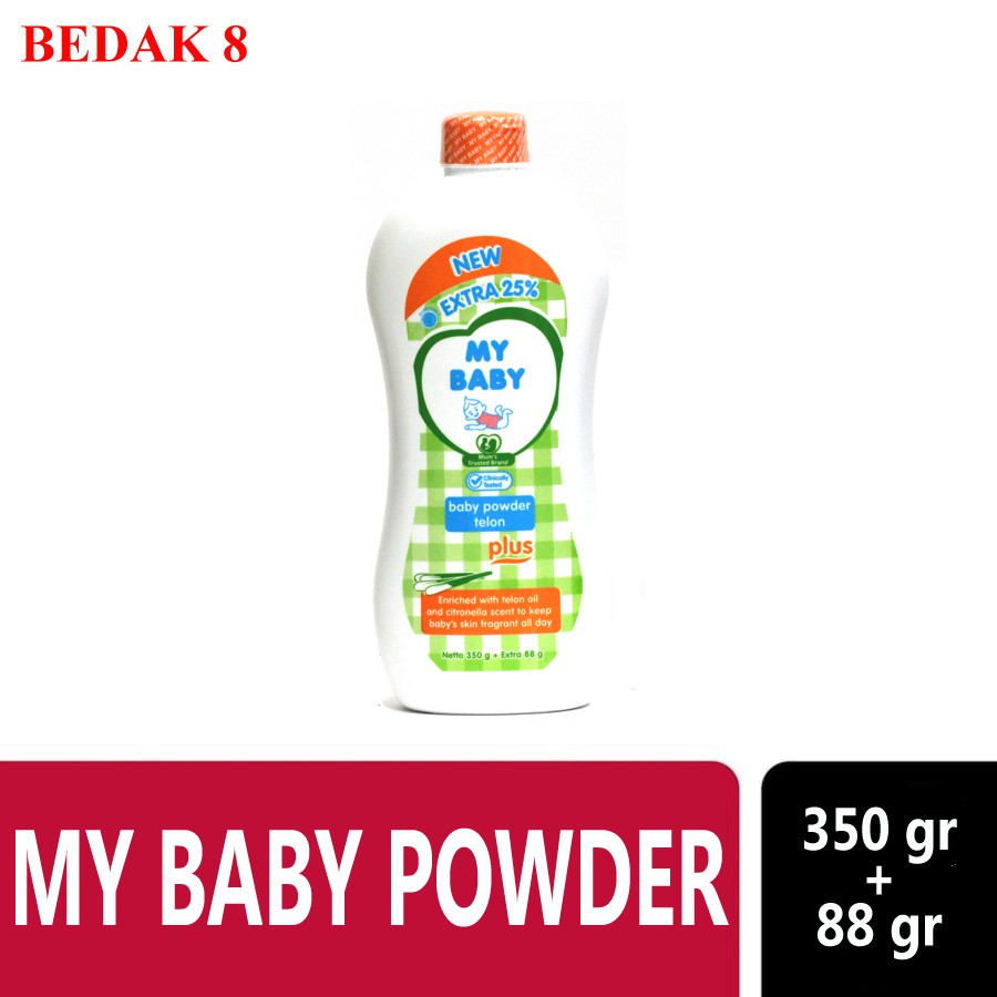 Bedak My Baby Powder 350 gr + 88gr/ Bedak Bayi My Baby/ My Baby Talk