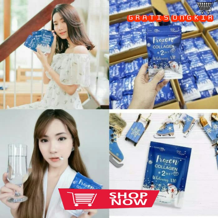FROZEN COLLAGEN ORIGINAL 2 IN 1 Whitening Powder Drink By Skinista L colla SACHET