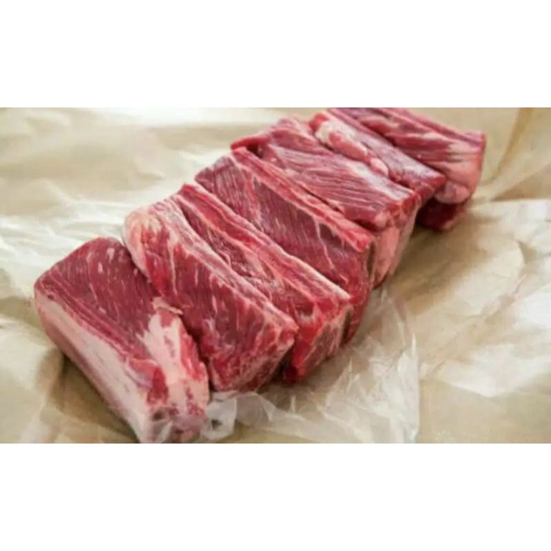 

Iga Sapi Kualitas Super Premium Daging Tebal 1Kg
