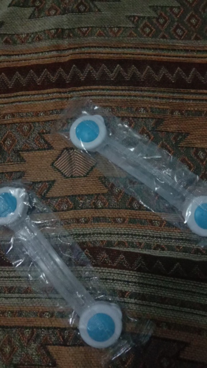 Pengaman Elastis Pintu Lemari Laci Bening Motif Bulat Beruang Smile