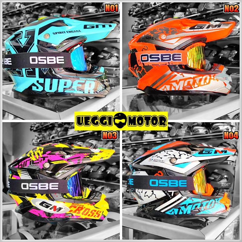 Helm Gm Cross mx super cross / Helm motor cross gm